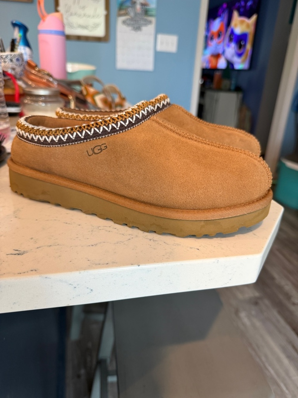 UGG Chestnut Suede Slip-On Mule